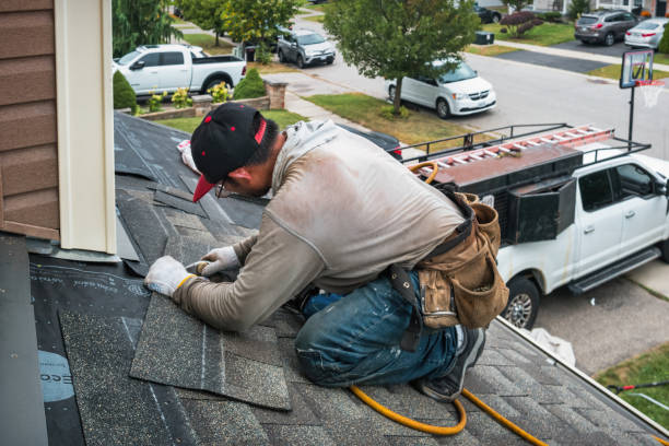 Professional Storm Damage Roof Repair technician working in Montrose, MN